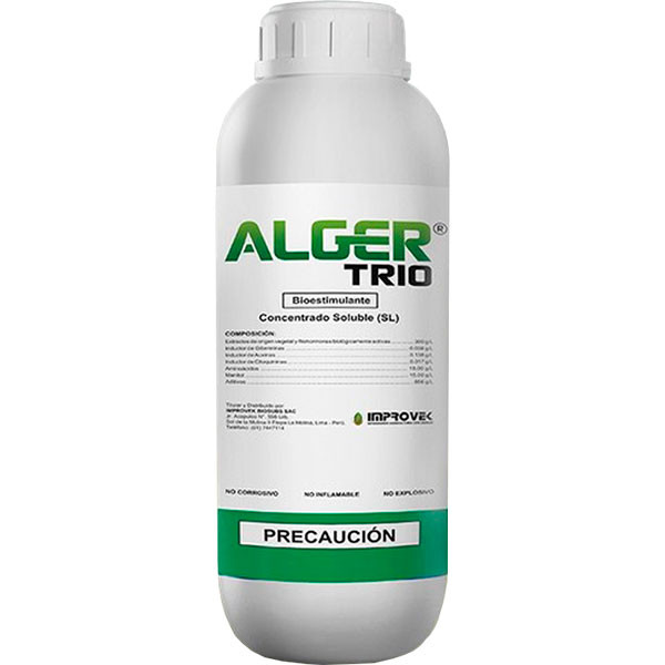 Alger Trio 200L, Trihormonal Organico, Ascophyllum Nodosum, Laminaria y Sargassum, Agrevo