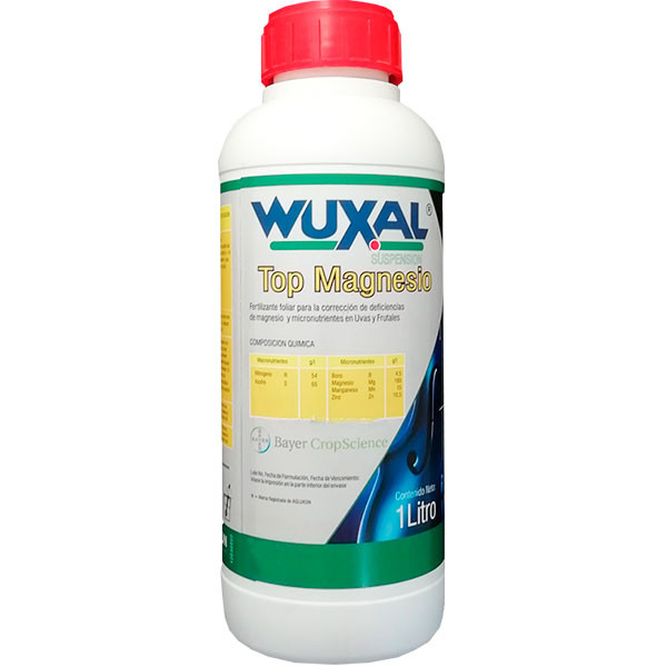 Wuxal Top Magnesio 1L, Fertilizante Foliar N, S, B, Mg, Zn, Mn, Bayer