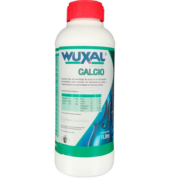 Wuxal Calcio 1L, Fertilizante Foliar N, Mg, Ca, Micronutrientes, Bayer