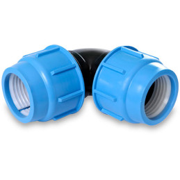  Codo 50mm Riego Enlace Manguera-Manguera HDPE PN16, SAB 21.186441 Codo 50mm Riego Enlace Manguera-Manguera HDPE PN16, SAB
 B120