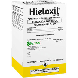 Hieloxil 1Kg, Metalaxyl+Mancozeb Fungicida Sistemico Curativo Protectante, Farmex