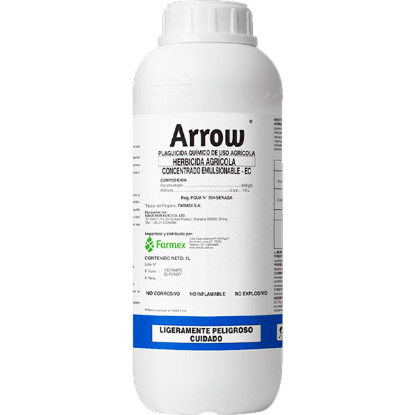 Arrow 1L, Pendimethalin Herbicida Resisdual Sistemico Selectivo, Farmex