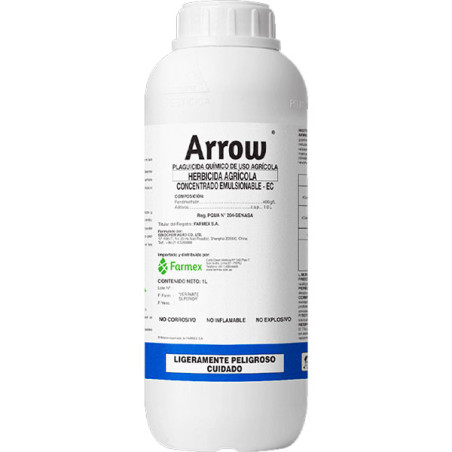 Arrow 1L, Pendimethalin Herbicida Resisdual Sistemico Selectivo, Farmex