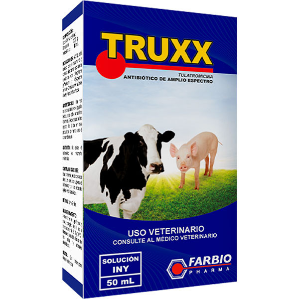 Truxx 50ml, Antibiotico Amplio Espectro Inyectable, Farbio