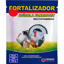 Fortalizador Avicola Farbiovet 20gr, Suplemento Vitaminico Administracion Oral, Farbio