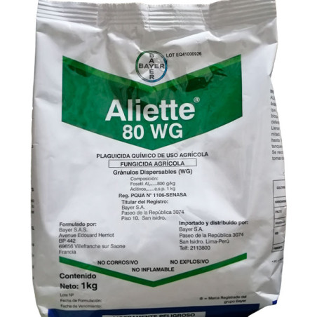Aliette 1Kg, Fosetyl-Al 80% Fungicida Sistemico, Bayer
