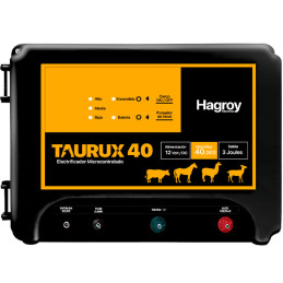 Cerco Electrico Ganadero 40KM Electrificador Energizador a Bateria Hagroy HG-TAURUX40K