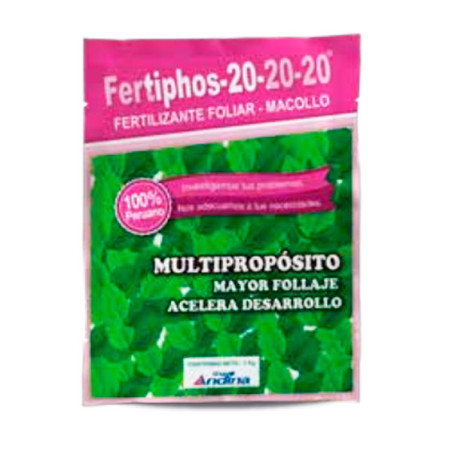 Fertiphos 20-20-20 1Kg, Fertilizante Foliar NPK Polvo, CAISAC