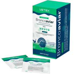 Broncoaviar 50 sobres x 10gr, Tilosina tartrato Doxicilina Antibiotico Administracion Oral, Vetex