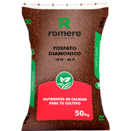 Fosfato Diamonico 50Kg, Fertilizante granulado 18N-46P2O5, Romero