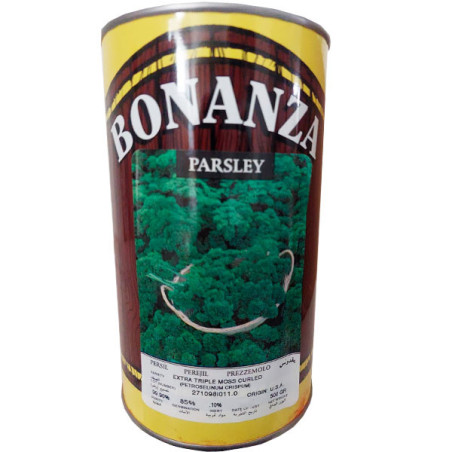  Perejil Extra Triple Moss Curled 500gr, Semilla de Perejil Crespo Variedad, Bonanza 77.118644 Perejil Extra Triple Moss Curled 