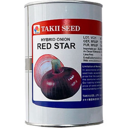 Cebolla Red Star 454gr, Semillas de Cebolla Roja Hibrido F1, Takii