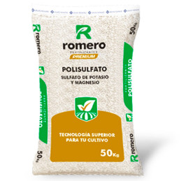 Polisulfato 50Kg, Fertilizante Agricola Sulfato de Potasio Magnesio Azufre Calcio, Romero