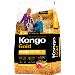 Kongo Gold Cachorros 15Kg, Alimento Premium Caninos Cachorros Todas las Razas, Kongo