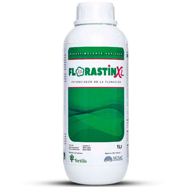 Florastin XL 1L Frasco Cajax12, Folcisteina+Acido Folico+Acido Glutamico Bioestimulante, Fertilis