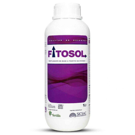 Fitosol 1L Frasco Cajax12, Fosfito+Potasio Inductor Fisiologico, Fertilis