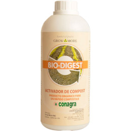 Bio Digest 500gr, Activador de Compost Mezcla Bacterias Enzimas Descomposicion Materia Organica, Conagra
