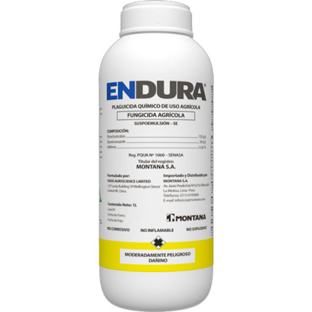 Endura 1L, Pyraclostrobin+Epoxiconazole Fungicida Agricola Accion Preventivo Curativo, Montana
