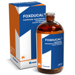 Foxducal 500ml, Borogluconato de Calcio Reconstituyente Vitaminico Inyectable Calcificante Mineralizante, Montana