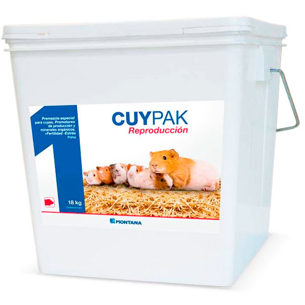 CuyPak Reproduccion 4Kg, Premezcla Balanceado Vitaminas Minerales Cuyes Reproductores, Montana