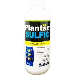 Plantac Sulfic 1L Frasco Cajax12, Azufre Nitrogeno Fertilizante Foliar, Avgust