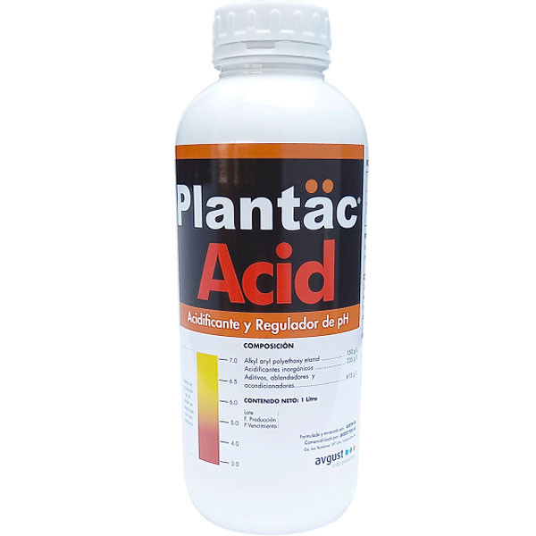 Plantac Acid 1L Frasco Cajax12, Acondicionador de agua, Avgust