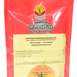 Soluplant Calidad 0-15-45-0.1B 1Kg, NPK Microelementos Quelatados Fertilizante Foliar, Agaferd