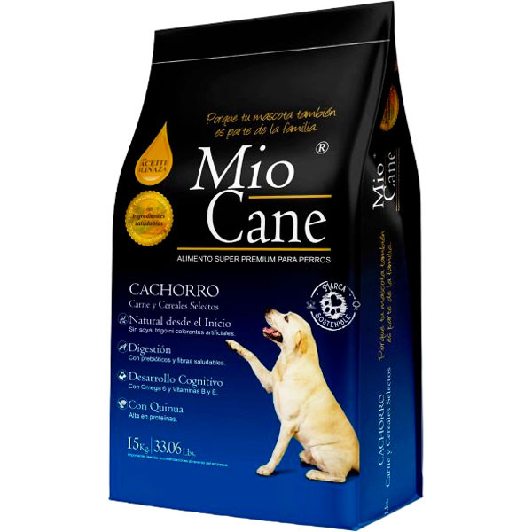 Mio Cane Cachorro 4Kg, Alimento Balanceado Super Premium Cachorros Proteina Asimilable, Kiapsa Pet