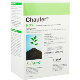 Chaufer 1Kg, Hierro Soluble Quelatizado Fertilizante Soluble Corrector Deficiencia Hierro, BASF