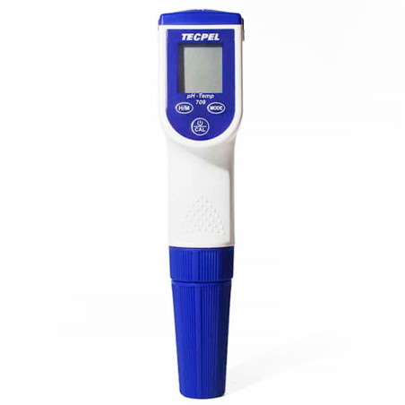 Medidor pH Temperatura Portatil Digital 0.0 a 14.0 0°-90°C Sin ORP Incl. Maletin, TECPEL PH-709