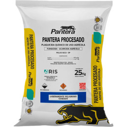 Pantera Procesado 25Kg, Azufre Polvo Seco Fungicida Agricola Espolvoreo Repelente, ARIS