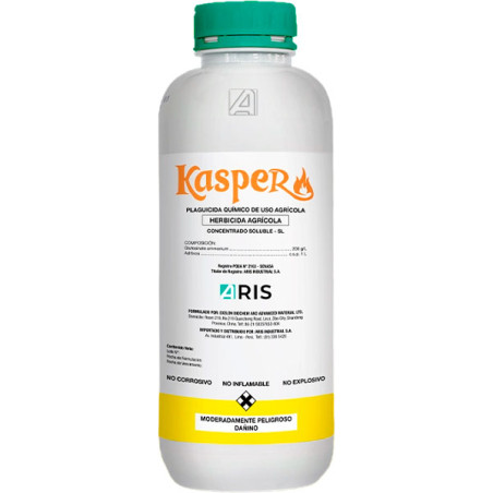 Kasper 1L, Glufosinato de amonio No Selectivo Contacto Post-emergente. ARIS