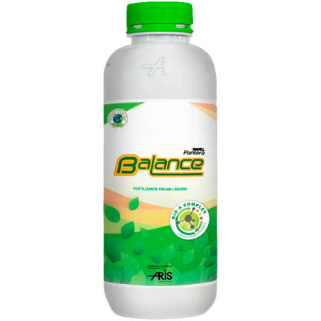 Pantera Balance 1L, NPK 20-20-20 EM Fertilizante Foliar Nutricion Vegetal, ARIS