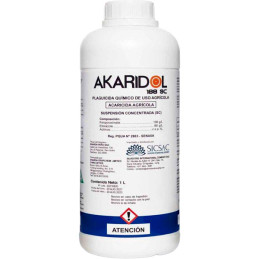 Akaridol 1L, Fenpyroximate+Etoxazole Acaricida Agricola Accion Contacto Ingestion, SICompany