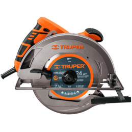 Sierra Circular Truper Profesional 1500W 5500RPM Incluye Disco 24D, SICI-7-1/4A3-2 11005 Truper