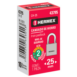 Candados 25mm S2 Hierro Hermex 43795