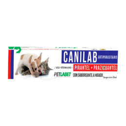 Canilab 2ml Praziquantel Pirantel base Antiparasitario Susp Oral, Labet