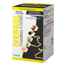 Ivergol Premium 10ml Ivermectina Vitamina AD3E Antiparasitario Inyectable, Labet