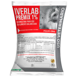 Iverlab Premix 1% 1Kg Ivermectina Antiparasitario Premezcla, Labet