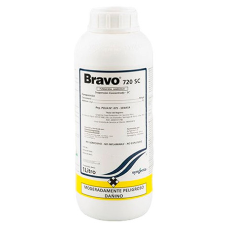 Bravo 1L Chlorothalonil Fungicida Agricola Preventivo Contacto, Syngenta