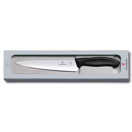 Cuchillos de Chef 19cm Swiss Classic Fibrox Ergonomico Negro Incluye Caja Victorinox 6.8003.19G
