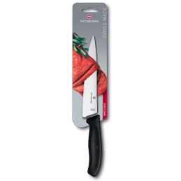 Cuchillos de Chef 19cm Swiss Classic Fibrox Ergonomico Negro Victorinox 6.8003.19B