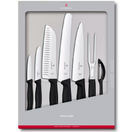 Set de Cuchillos para Cocina 7Piezas Swiss Classic Inox Ergonomico Victorinox 6.7133.7G