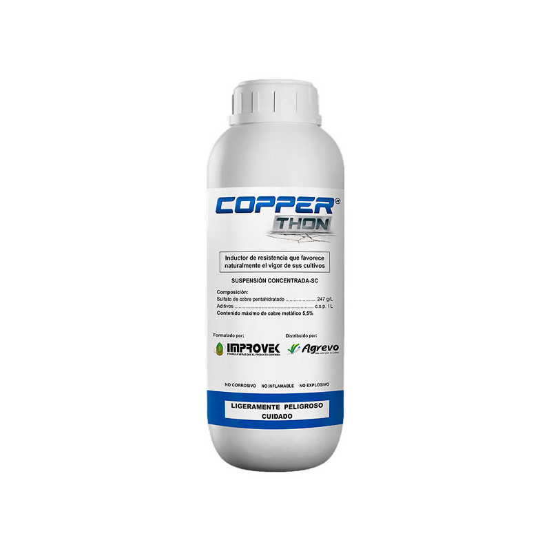 Copperthon 1L, Sulfato de cobre pentahidratado 24.7%, Inductores de Defensa, Agrevo 60.169492 Copperthon 1L, Sulfato de cobre p Copperthon 1L, Sulfato de cobre pentahidratado 24.7%, Inductores de Defensa, Agrevo 60.169492 Copperthon 1L, Sulfato de cobre p