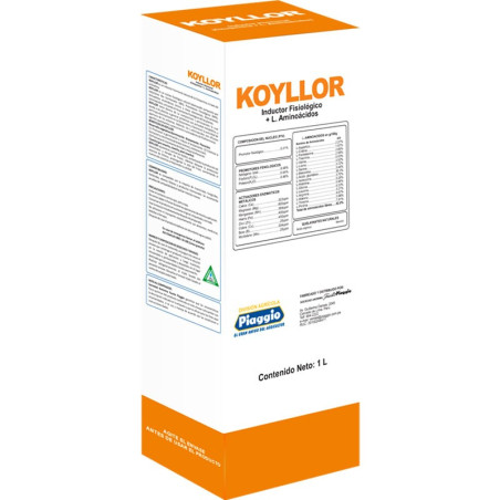 Koyllor 1L fco, (Promotor fisiologico) (N) (Fosforo) (Potasio) (Activadores enzimaticos) (Quelatantes naturales), 20832 SAFP 83