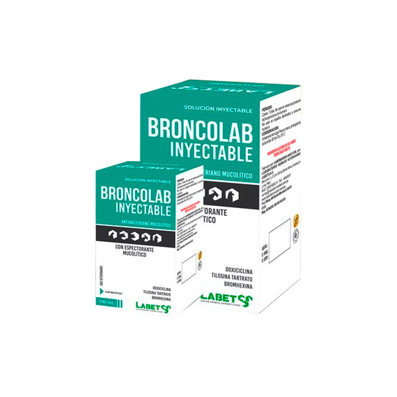 Broncolab 20ml Doxiciclina Tilosina tartrato Bromhexina Antibiotico Inyectable, Labet 15.254237 Broncolab 20ml Doxiciclina Tilo Broncolab 20ml Doxiciclina Tilosina tartrato Bromhexina Antibiotico Inyectable, Labet 15.254237 Broncolab 20ml Doxiciclina Tilo