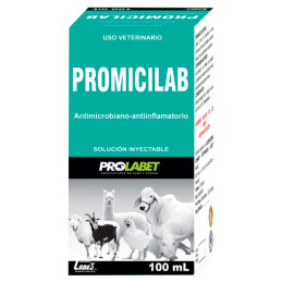 Promicilab 100ml Tianfenicol Oxitetraciclina Dexametasona Antibiotico Inyectable, Labet