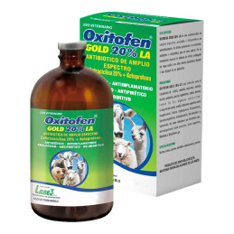 Oxitofen Gold 20% 250ml Oxitetraciclina Ketoprofeno Antibiotico Inyectable,  Labet