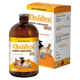 Oxidex 10% 250ml Oxitetraciclina Dexametasona Antibiotico Inyectable, Labet