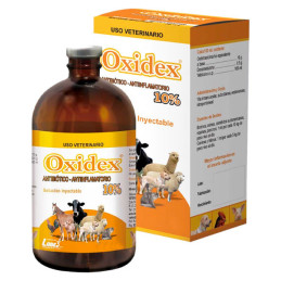 Oxidex 10% 250ml Oxitetraciclina Dexametasona Antibiotico Inyectable, Labet